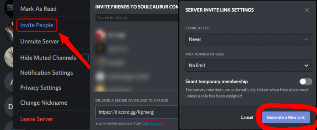 Discord non-expiring invite link
